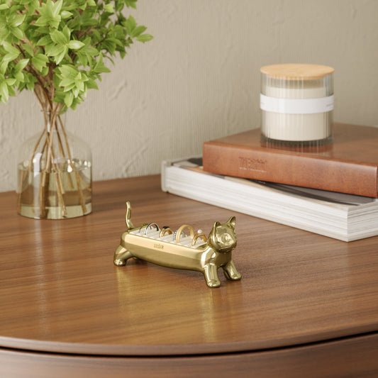 Ringholder Alicat messing, en del av kategorien - At Home Interiør