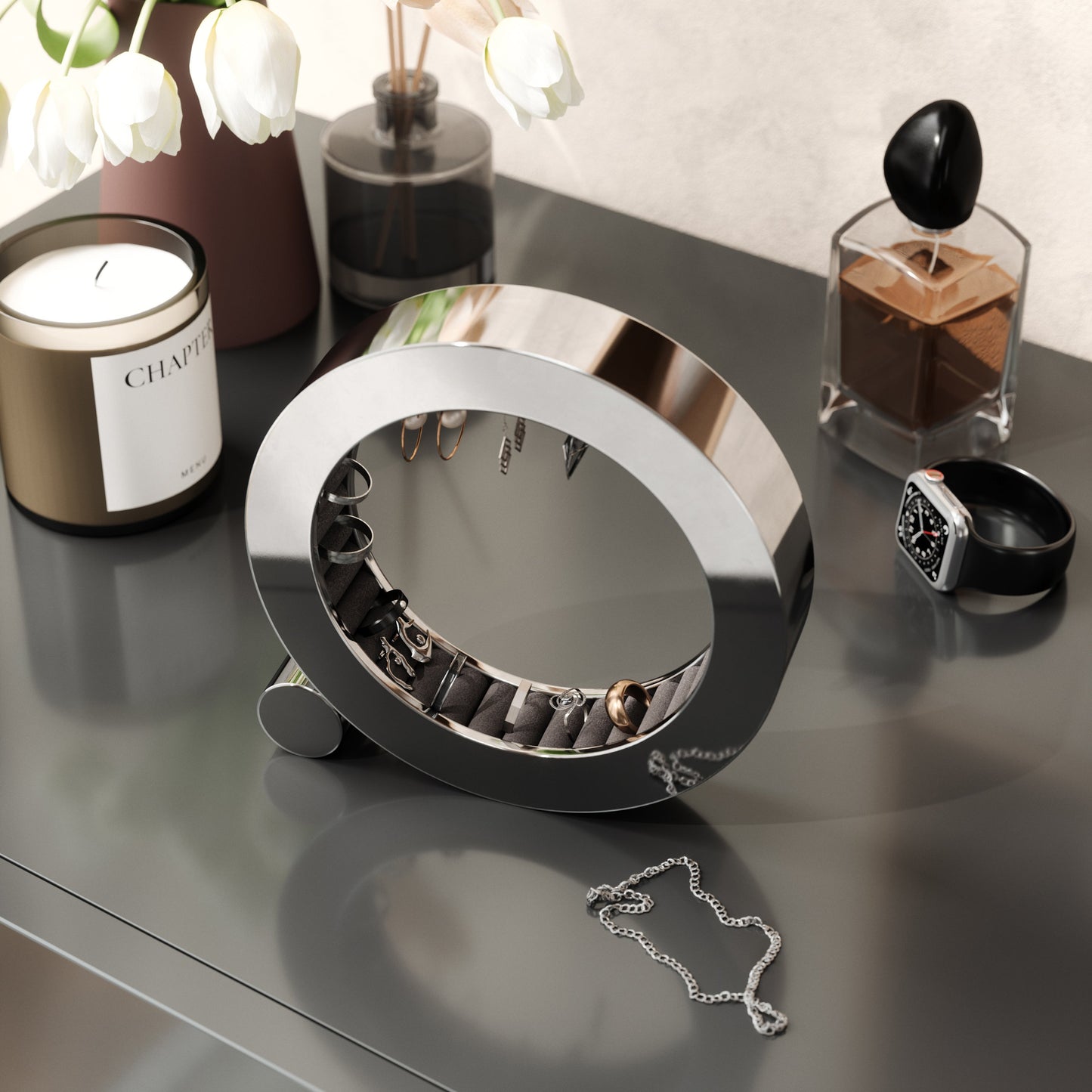 Ringholder FERRIS Chrome, en del av kategorien - At Home Interiør