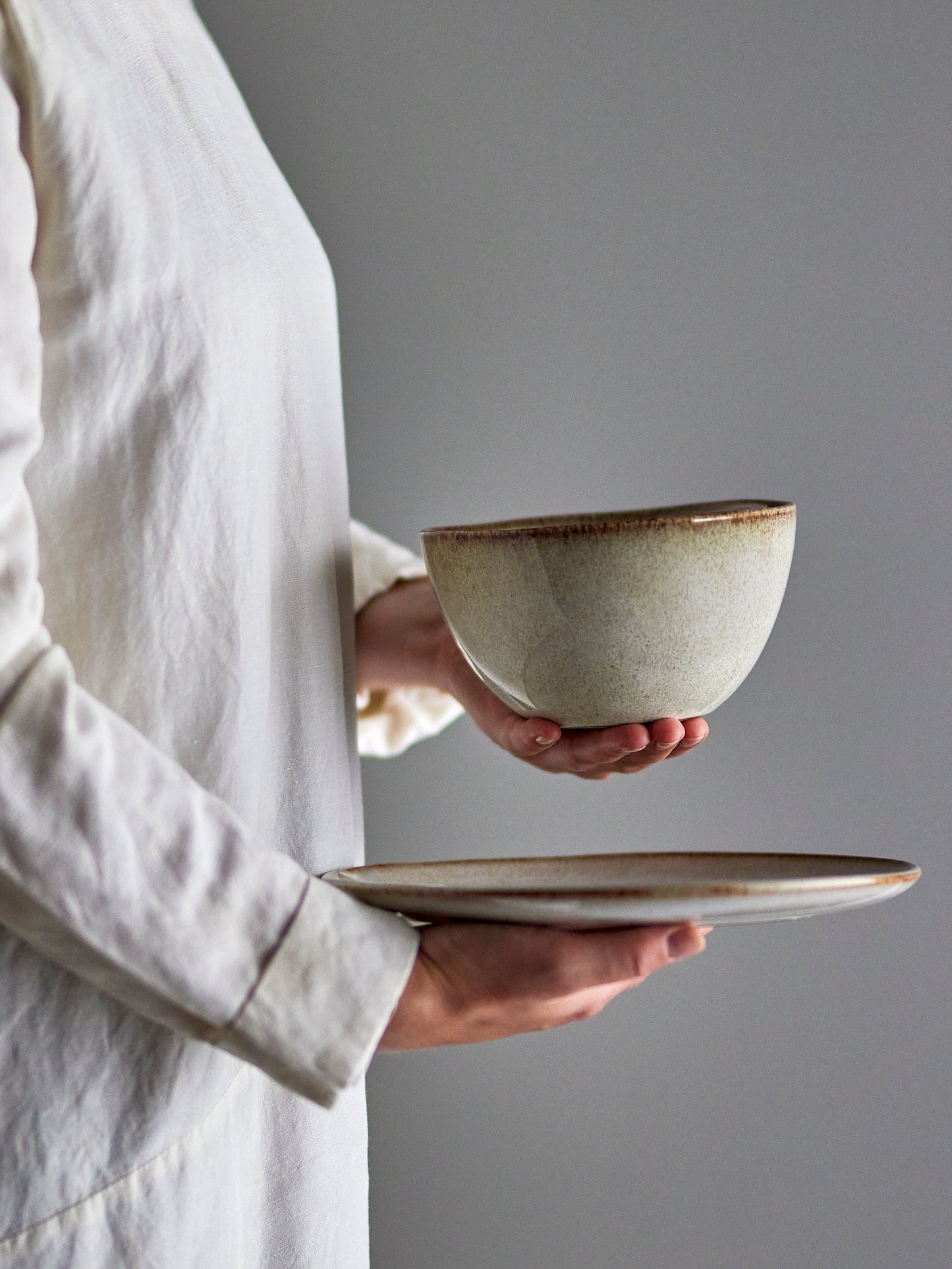 Sandrine Bolle , Beige, en del av kategorien Skål - At Home Interiør