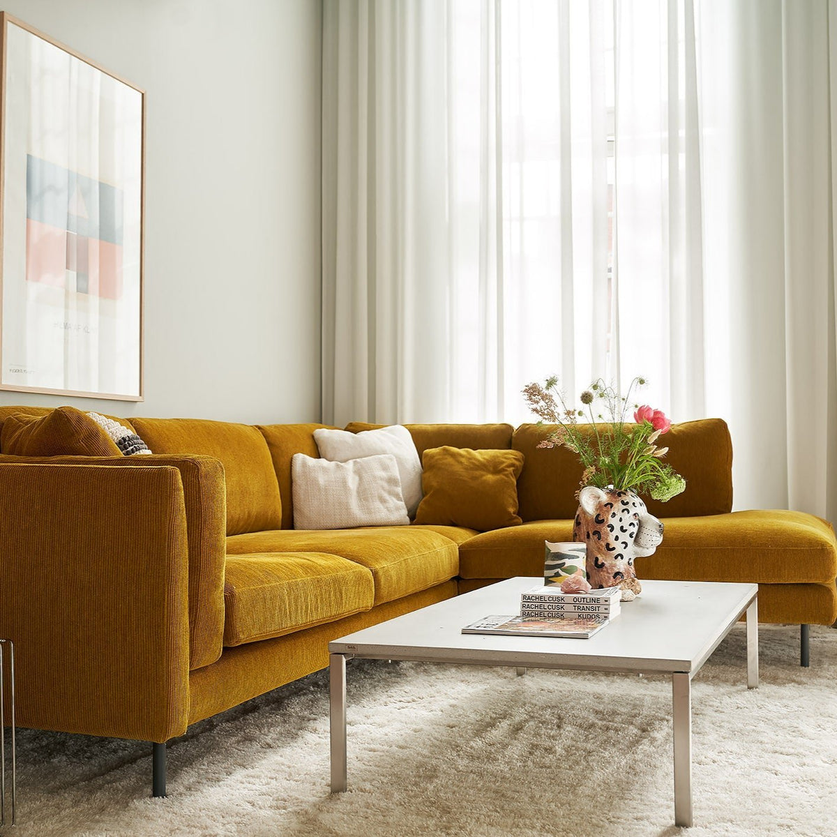 Sigge hjørnesofa SET1, tekstilvalg – @HOME Interiør Oslo