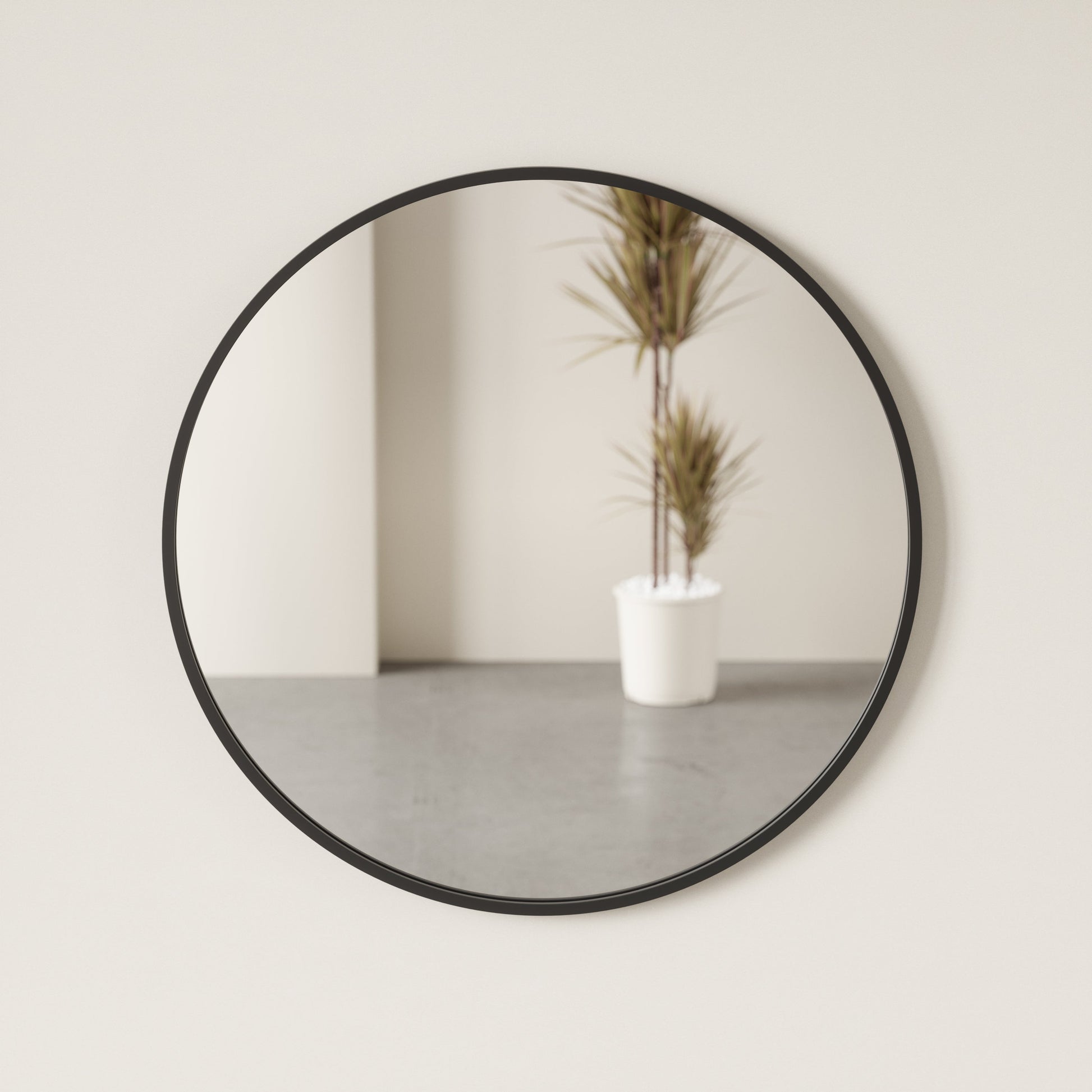 Speil HUB 90 BLACK, en del av kategorien Speil - At Home Interiør