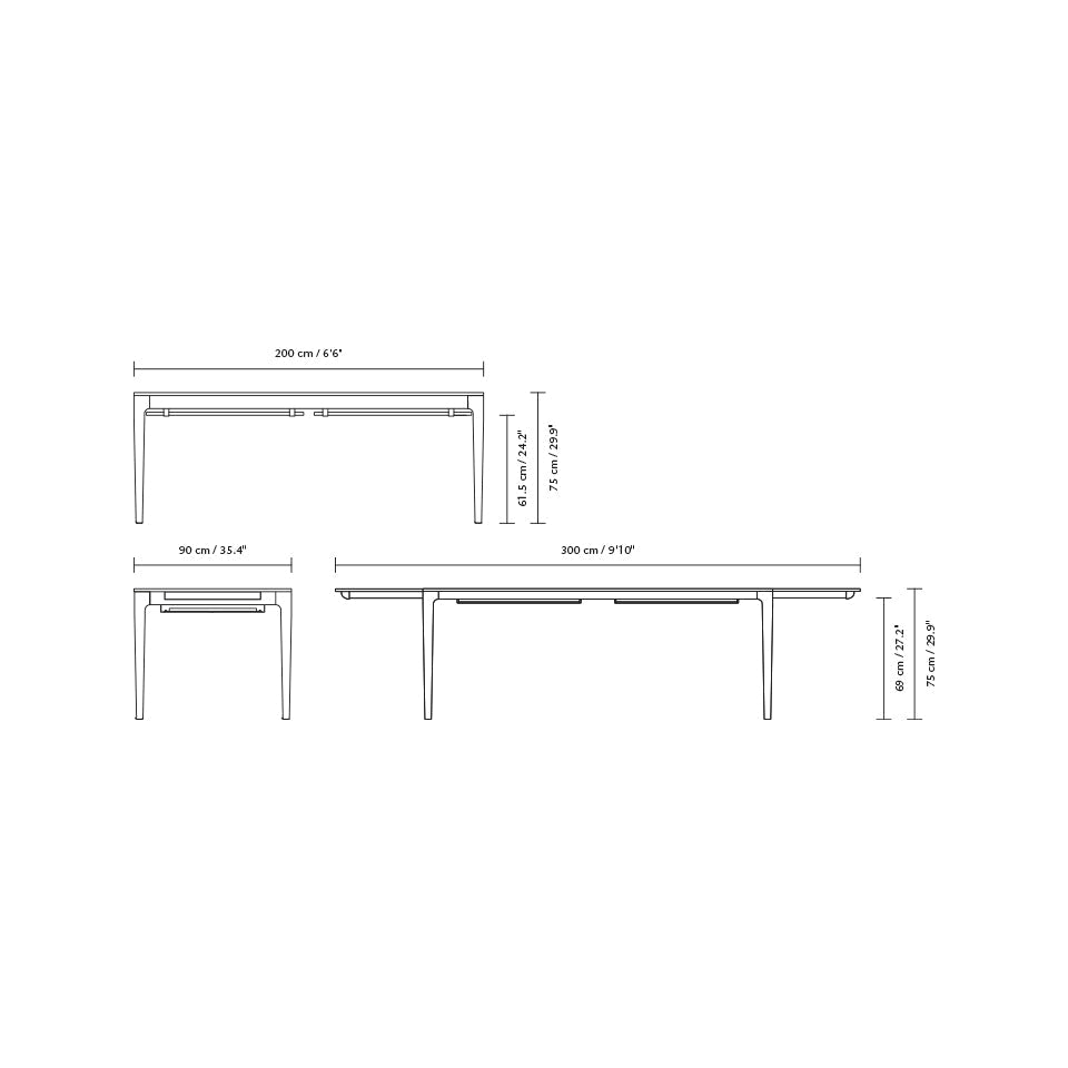 Spisebord Heart'n'Soul 200 cm, en del av kategorien Spisebord - At Home Interiør