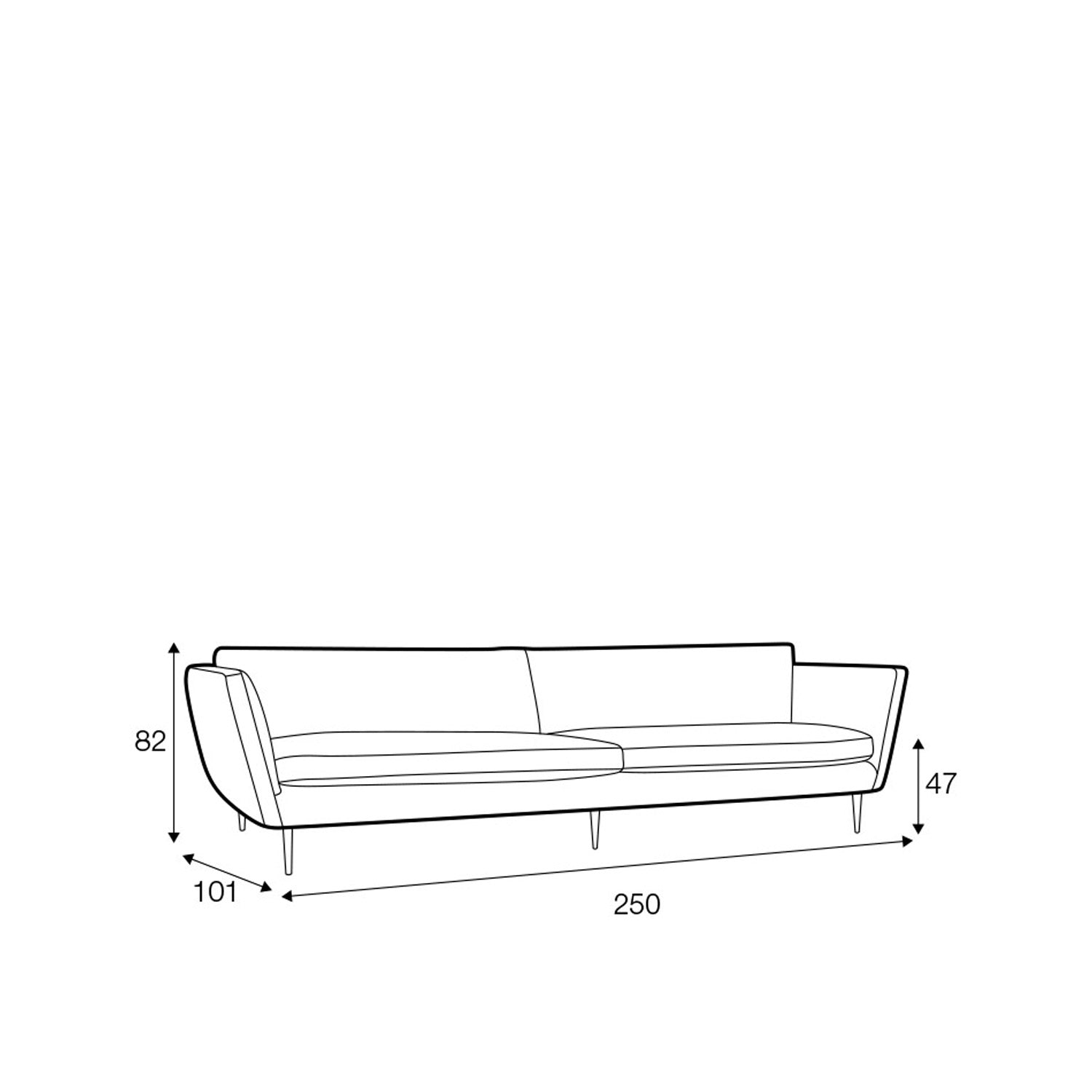 Teddy 4 - seter sofa, en del av kategorien 4 - seter - At Home Interiør