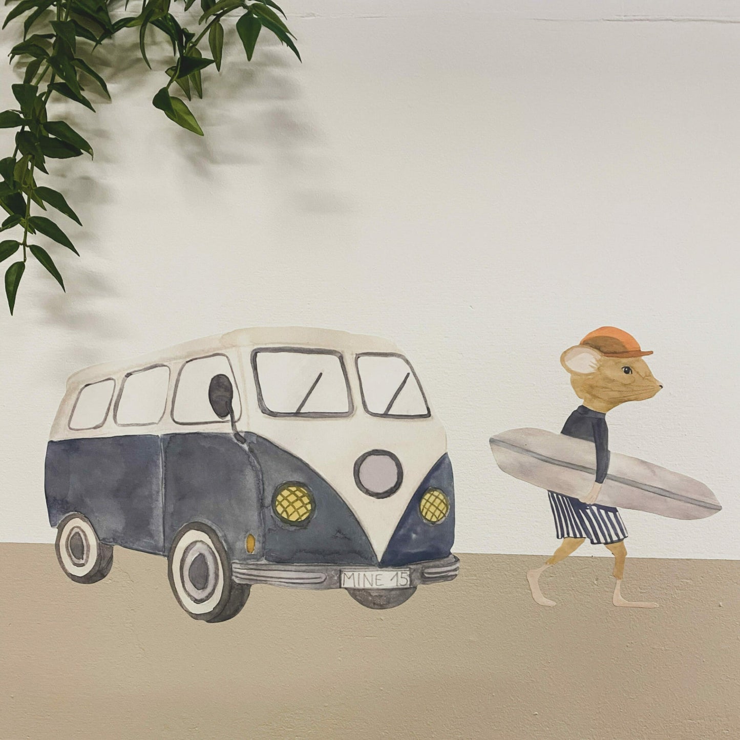 That's Mine Wallsticker Benja The Surfer, en del av kategorien Wallstickers - At Home Interiør