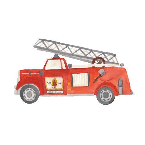 That's Mine Wallsticker Firetruck, en del av kategorien Wallstickers - At Home Interiør