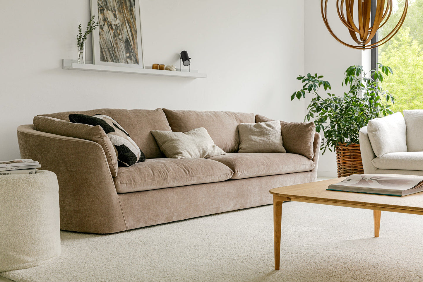 BONNIE 3XL-seter sofa, flere tekstil valg, en del av kategorien 4-seter - At Home Interiør