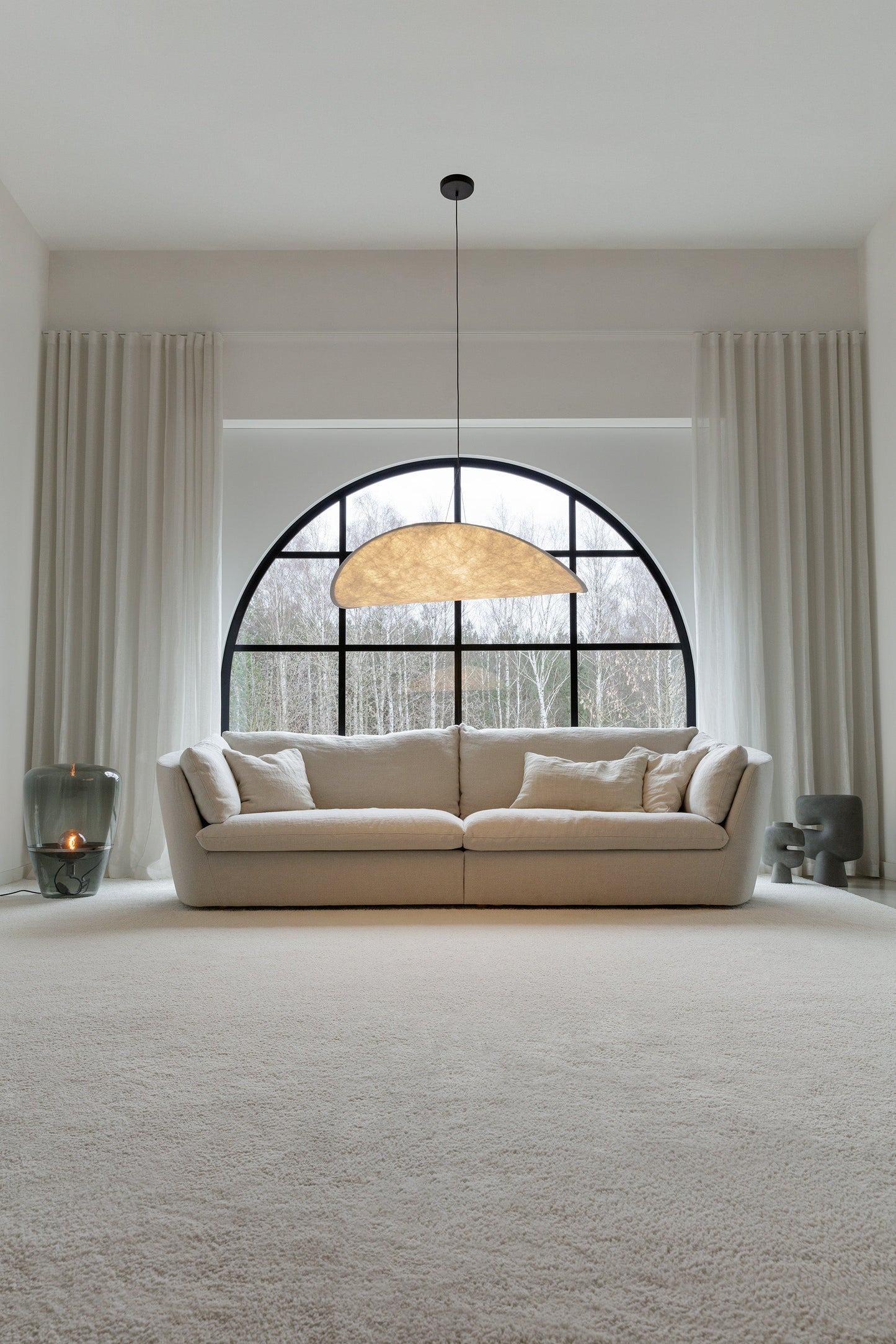 BONNIE 3XL seter sofa, Lux Linnen tekstil, en del av kategorien 4-seter - At Home Interiør