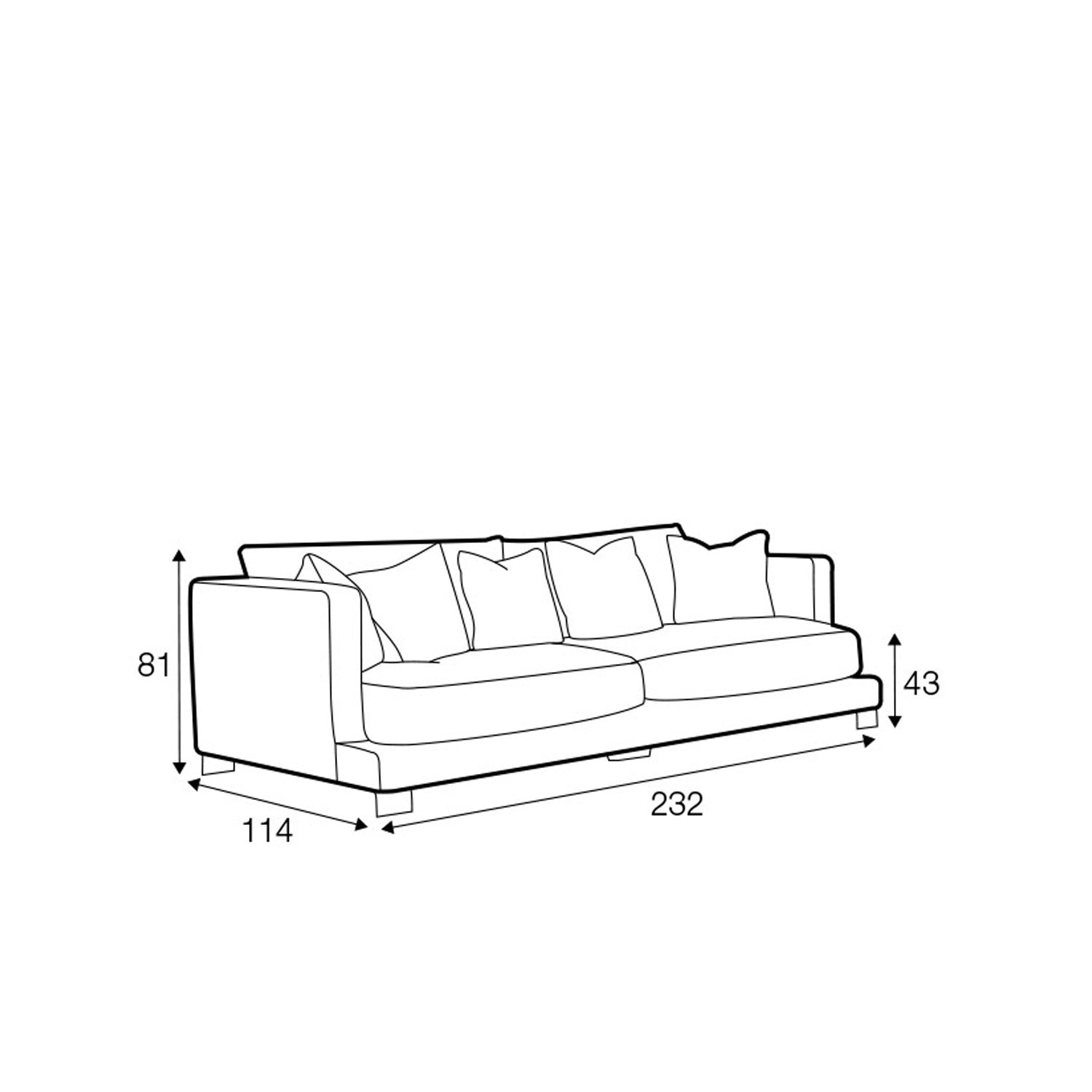 Colorado 3-seter sofa, en del av kategorien 3-seter - At Home Interiør