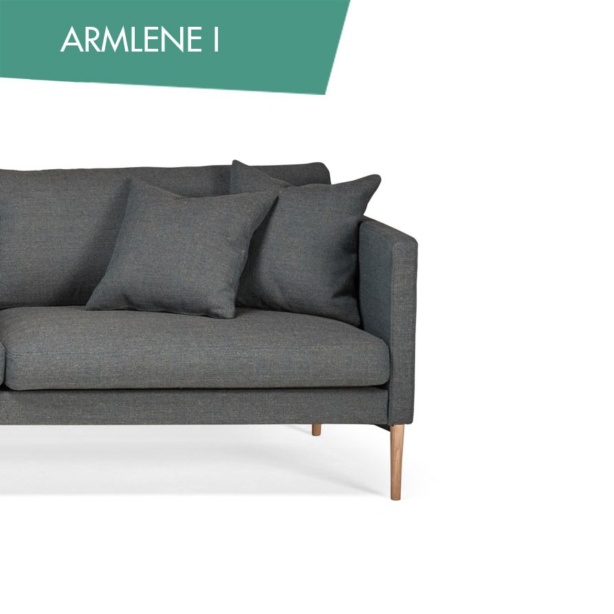 Elegante 3-seter sofa, en del av kategorien 3-seter - At Home Interiør