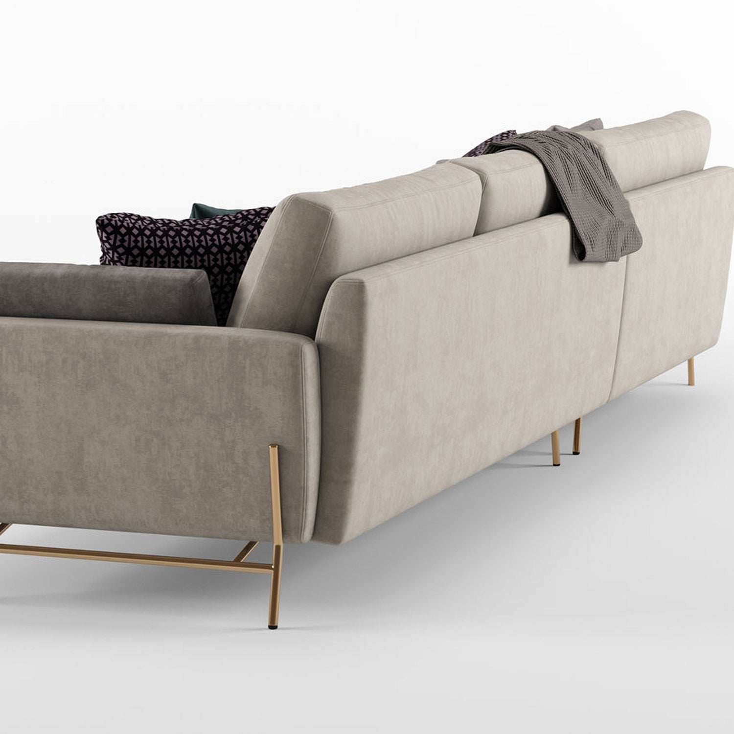 Le Marais 3-seter m/ Chaiselounge, en del av kategorien Modulsofa - At Home Interiør